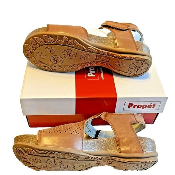 NWT Propét Phoebe‎ WSX103L Brown Orthopedic Walker Sandal Sz. 11 Boho Comfort - Picture 4 of 9